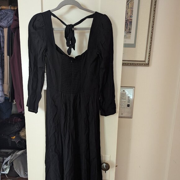 Reformation Mara Dress (Black) - Picture 4 of 6